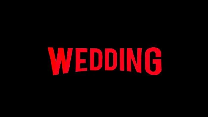 NETFLIX風の結婚式タイトル